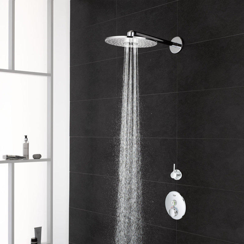 Concetto™ Single Handle 2-Way Diverter Shower Faucet Trim Only, Starlight Chrome