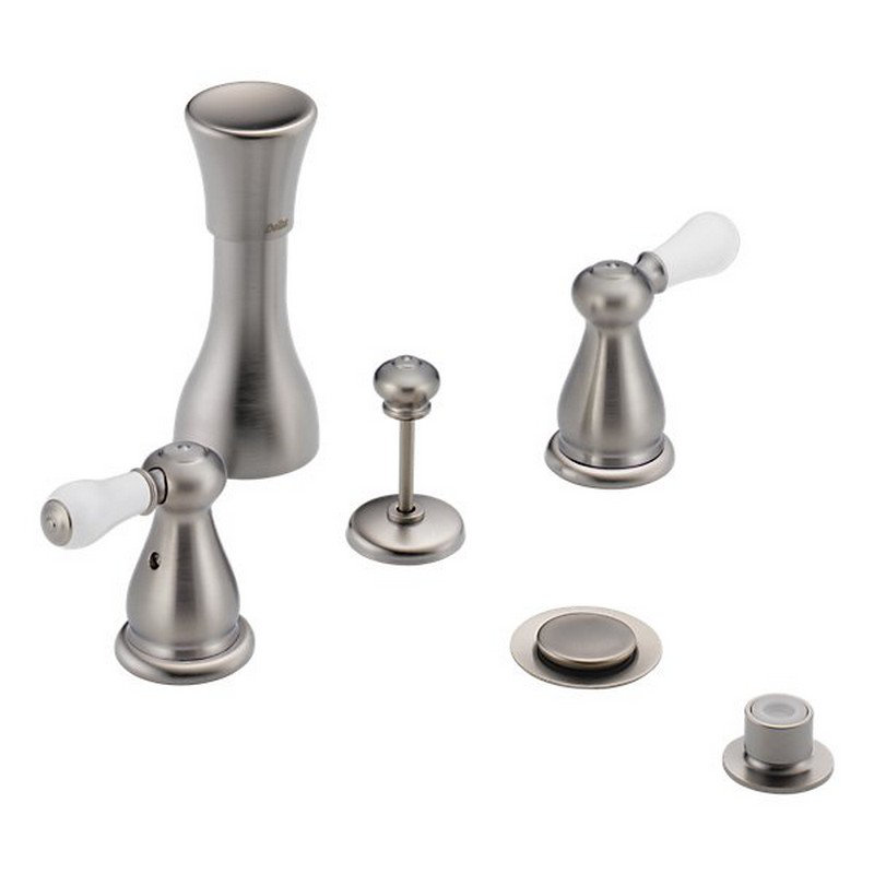 Robinet de bidet vertical espacés moins les poignées Other Core, Acier inoxydable Brilliance