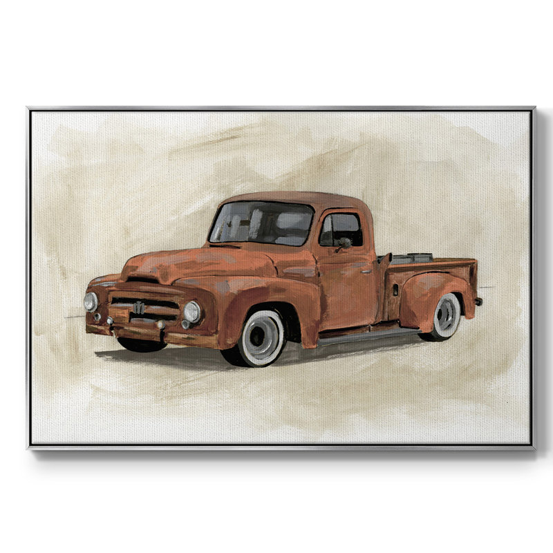 Pickup IV, reproduction d'art sur toile, H 17 po x l 25 po x P 2 po, Argent