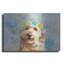 Art mural en métal Red Barrel Studio® «Flower Crown Goldendoodle 5» par Furbaby Affiliates-394331396