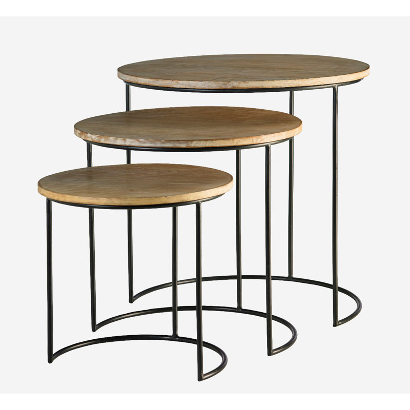 Samee C Table Nesting Tables, Black