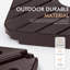  Base de parasol de terrasse robuste de 170 lb, 4 pièces remplies d'eau et de sable, support de parasol en porte-à-faux pour utilisation de parasols de patio de 9 à 10 pi-1016009085