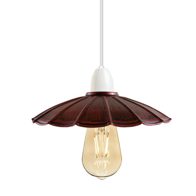 Umbrella Shape Metal Lamp Shade 22cm, Small Pendant Light Shade, Easy Fit Ceiling Lamp Shade Replacement for Pendant Light, Table Lamp, Floor Lamp, Kitchen, Living Room