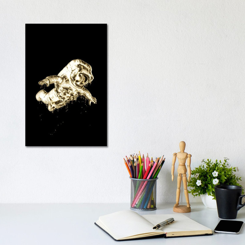 Among Us Gold Drip by Gab Fernando - Wrapped Canvas Print, 20.32 cm H x 30.48 cm W