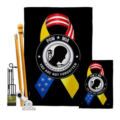 Double Sided 40'' H x 28'' W Polyester Flag Set
