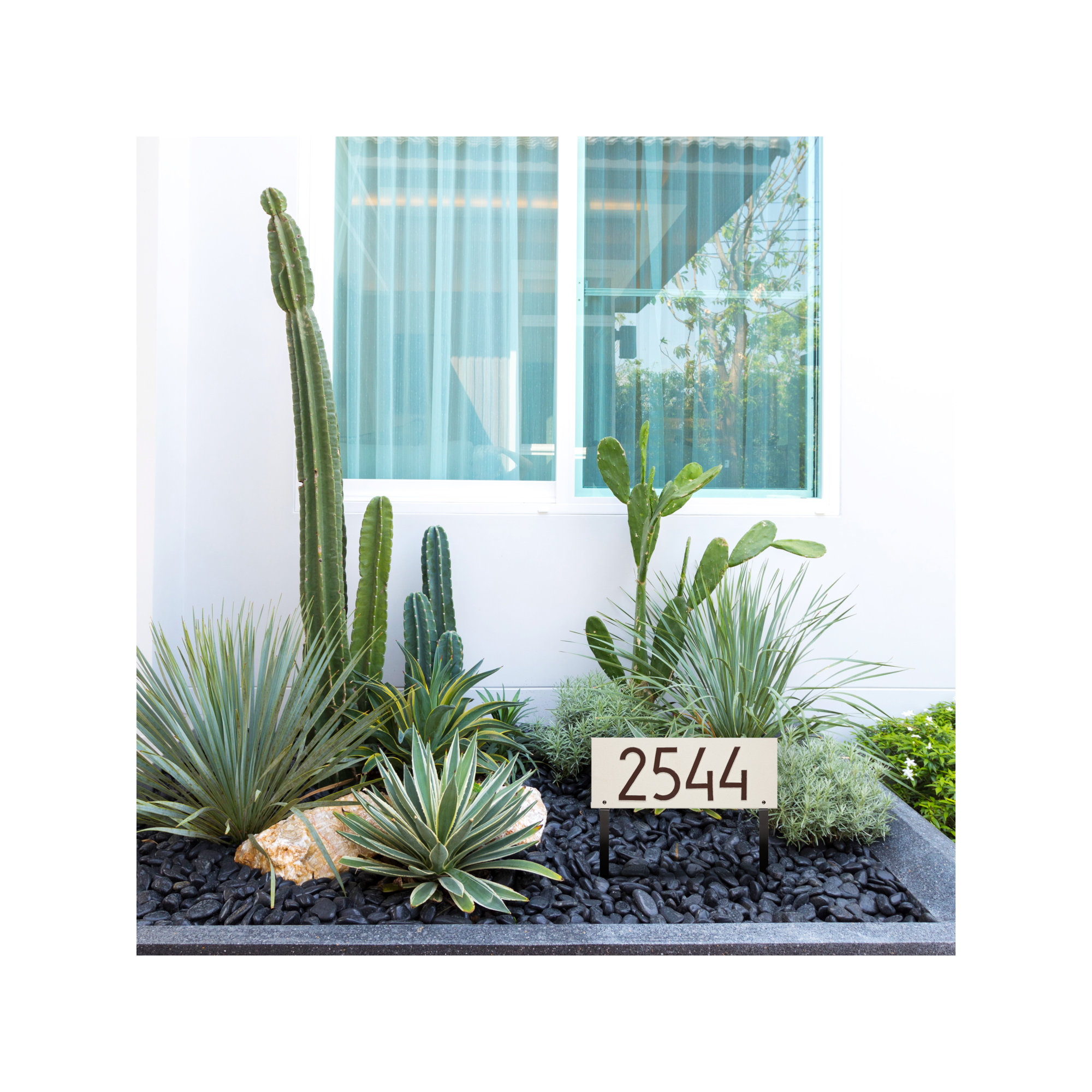 Mid-century Modern Rectangle Wall Plaque, Coastal Clay, Yes