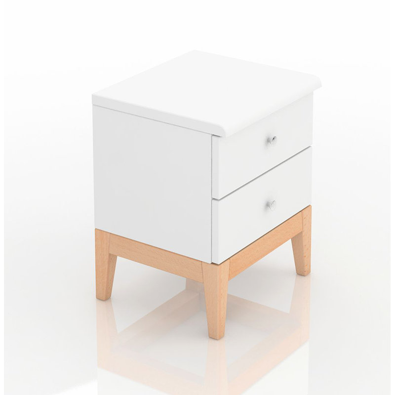 Alyssa 40cm W Solid Wood Bedside Table