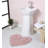 Schoenberger Heart Shape Bath Rug 25"x25"-1611439382