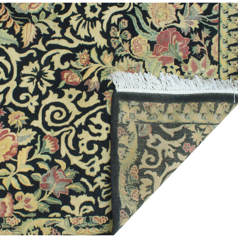 Pak-Persian Lance Black Rug