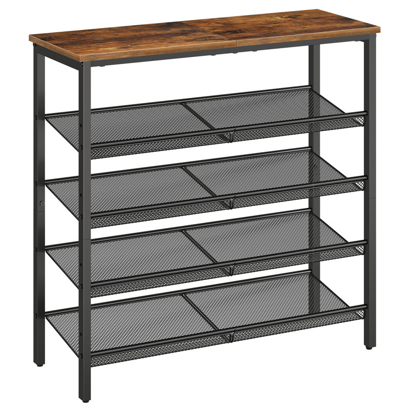 16 Pair Stackable Shoe Rack