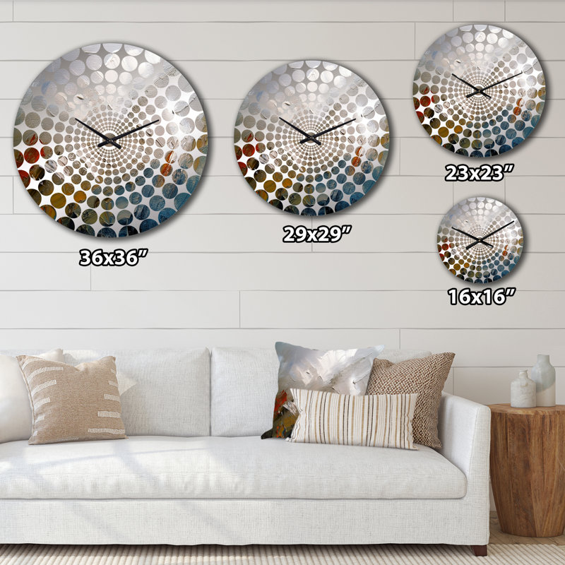 Lynetta - Horloge murale peinture abstraite, Grand
