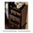 Mid-century Walnut Solid Wood Vanity with Mirror Storage