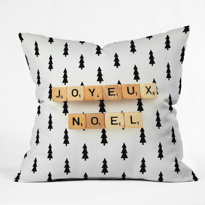 Coussin décoratif intérieur / extérieur Parnassus Noel, 20 po x 20 po