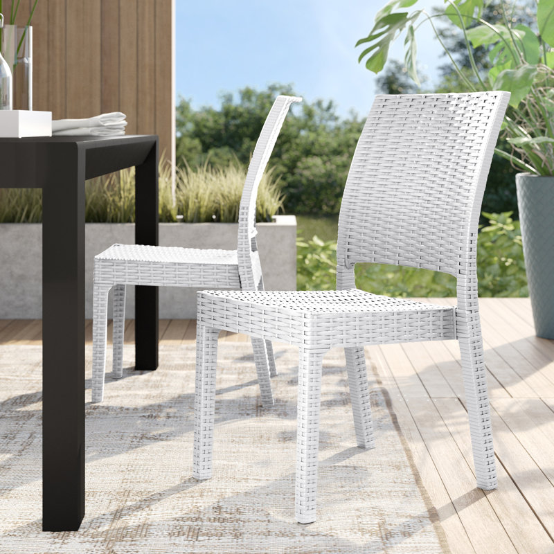 Chaise de terrasse Tomosuke, blanc