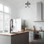 Robinet de cuisine à pulvérisateur rétractable à 2 poignées à 1 poignée H 24 po Livingston-100097127