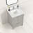 Guerra 24 In. Single Sink Freestanding Bathroom Vanity In Imperial Gray With Carrara Quartz Top