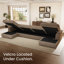Canapé modulaire en velours côtelé Tolzmann K-368622560