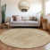 Machine Washable Indoor/Outdoor Xhevrie Tan Rug