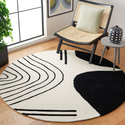 Tapis ivoire / noir Felipe