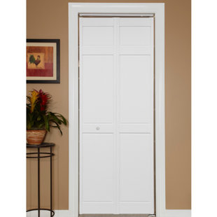 28'' x 80'' Solid Wood Paneled with Installation Hardware Kit without Installation Hardware Kit Bi-Fold Door