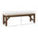 Gigi 60" Solid Wood and Upholstered Farmhouse Dining Bench