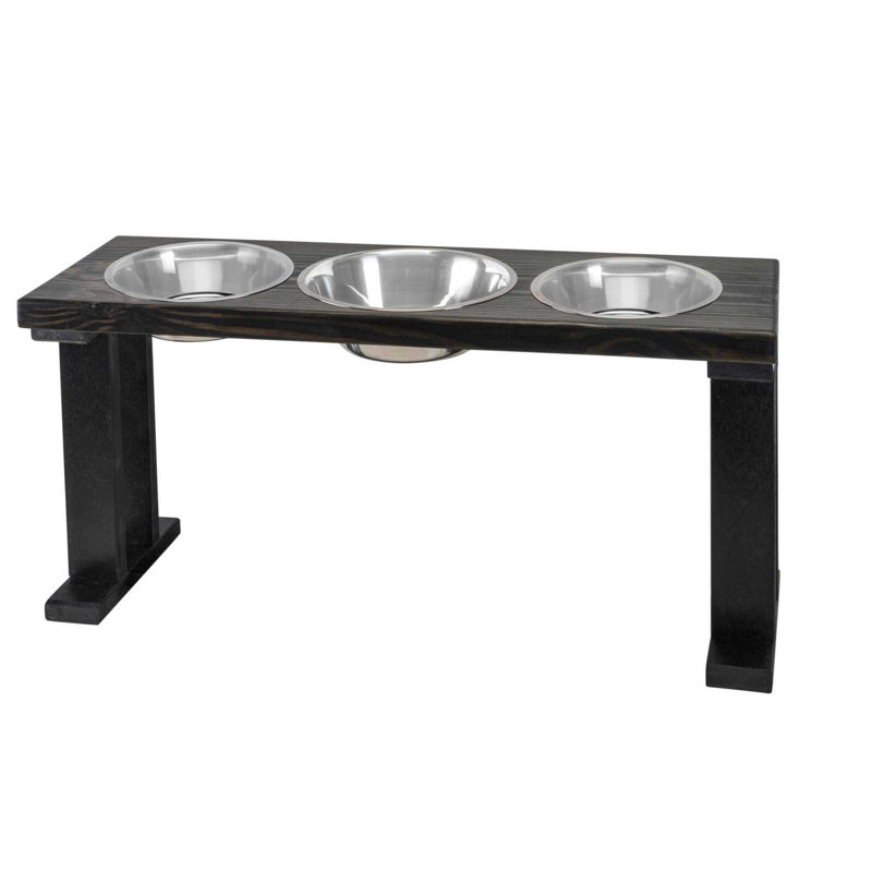 Elevated Feeder, Black/Ebony, Large (16")