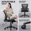 Ensemble de 2 chaises de bureau réglables en filet