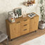 Buffet avec rangement, armoire à café en bois, armoire de cuisine 47,2 po à 3 tiroirs et 2 portes, armoire de cuisine
