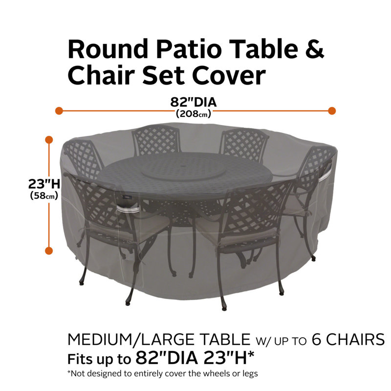 Water-Resistant Patio Cover, 24" H x 84" W x 84" D