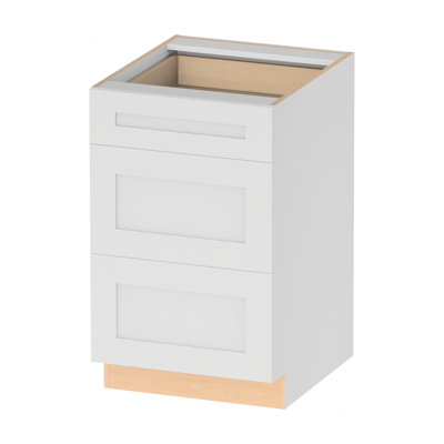 Armoire de base Kindwood Eco Shaker, 3 tiroirs, prête à assembler