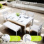 6 meubles de patio en aluminium
