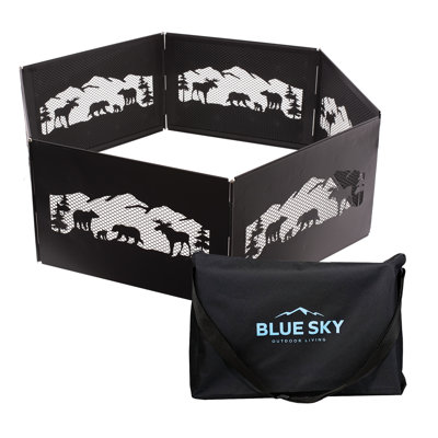 The Zionportable Hexagon Steel Wood Burning Fire Ring