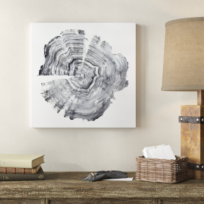 Tree Ring Abstract IV by Ethan Harper - Wrapped Canvas Painting, 51cm H x 51cm W