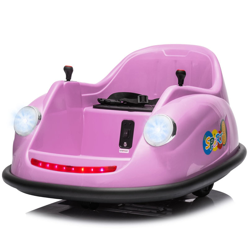 Voiture électrique autoportante pour enfants et tout-petits Ride On, Mauve