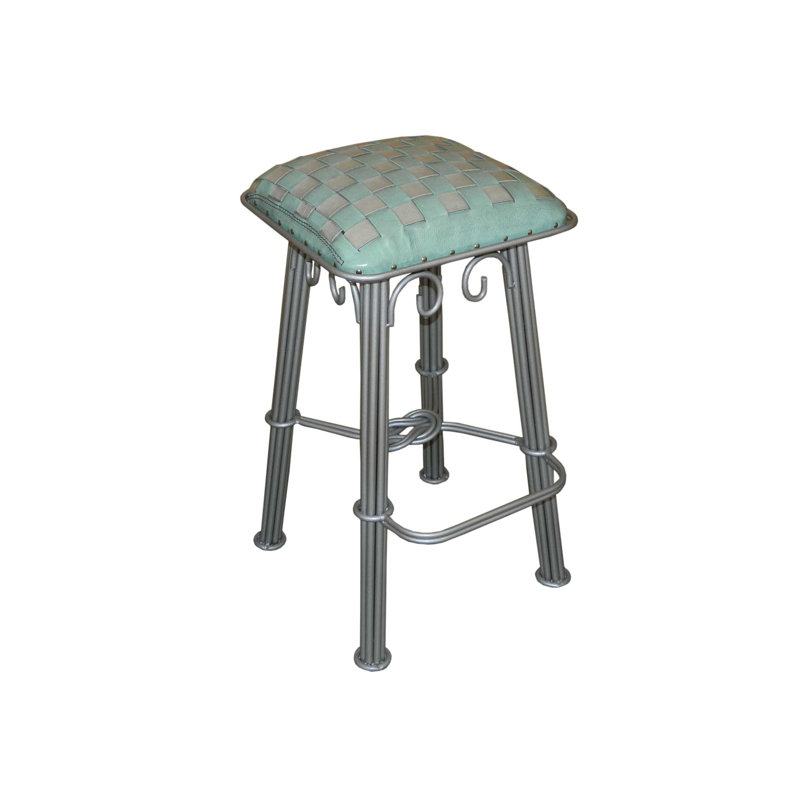 Sephine Upholstered Counter Stool with Metal Frame