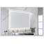 Miroir de salle de bain 84 po x 48 po à DEL avec avant et rétroéclairage, miroir de meuble-lavabo mural avec cadre en aluminium, antibuée, mémoire, 3 couleurs, gradation continue-974702907-974702899