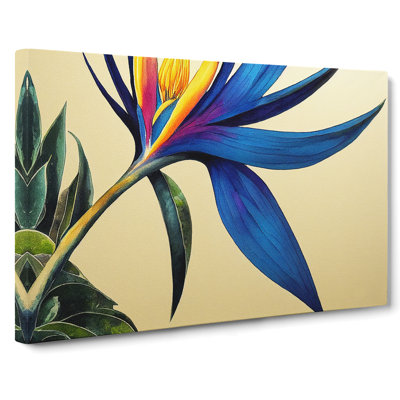 Soulful Bird Of Paradise Flower - Wrapped Canvas