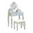 Wood Make-Up Vanity Table And Stool Set-1227651972