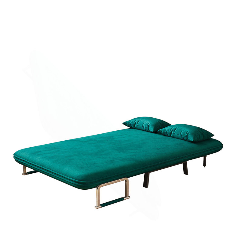Convertible Chair Bed, Tri-Fold Sofa With Adjustable Backrest & Pillow, Comfortable Sleeper For Home & Office, Full 