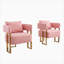 Chaise d'appoint rembourrée en tissu Charnwood-346177927