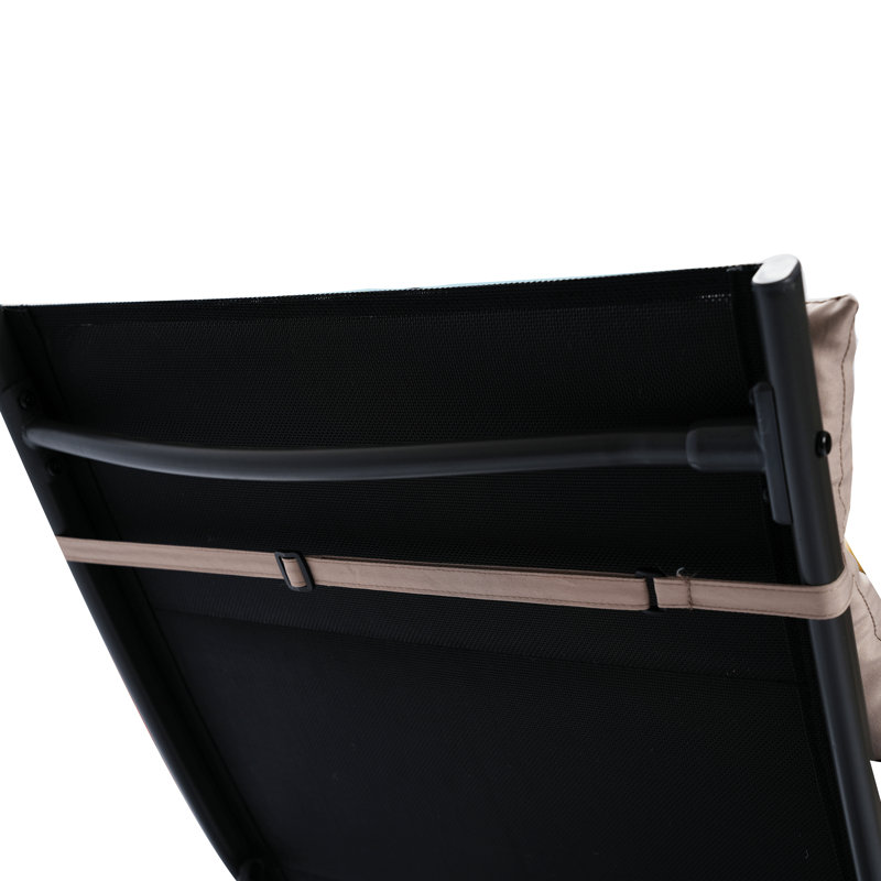 Ensemble de 2 chaises longues pour l'extérieur, Kaki