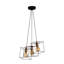 Luminaire suspendu rectangulaire à 3 lumières Akram