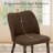 Upholstered Solid Wood Small Dining Chairs - Ergonomic Curve & Plush Padding for Multiple Spaces-1228368305