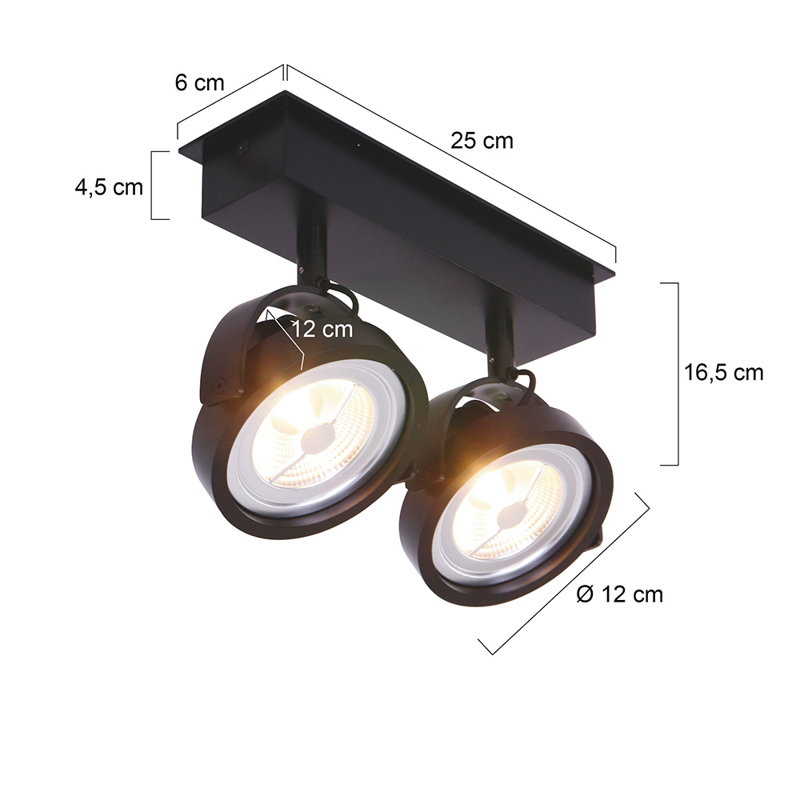 LED Spotlight, Black