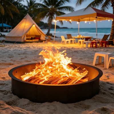 36/39in Smokeless Heavy Duty Steel Fire Pit Ring