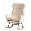 Chaise berçante moderne avec dossier haut