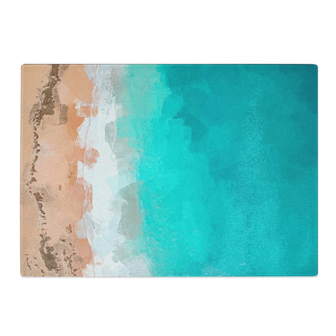 Tempered Glass Sydney Australia Beach Chopping Board