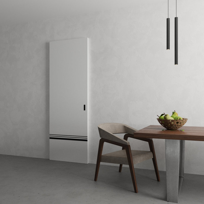 Grange cachée | Planum 0012 soie | Portes robustes avec finition | Ensemble coulissant Magic, 28 po x 84 po