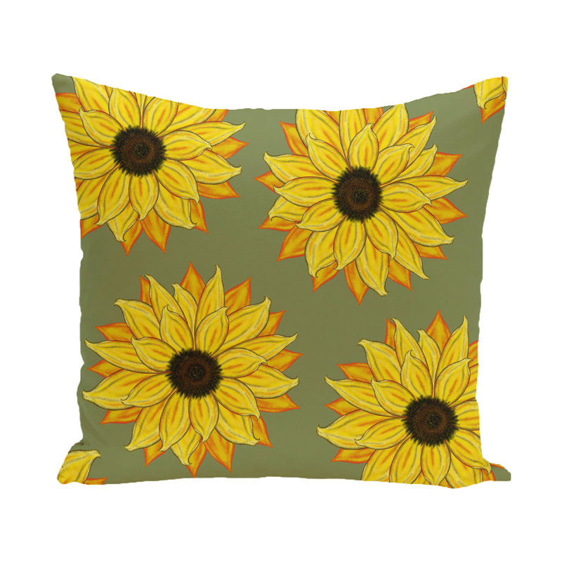  Housse de coussin carré et insert, H 20 po x l 20 po, Vert