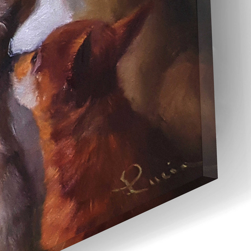 «Game Plan» par Lucia Heffernan - peinture sans cadre, H 12 po x l 16 po x P 0,13 po